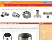 Tablet Screenshot of conexstainless.com